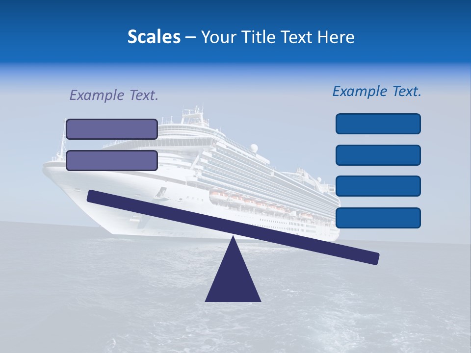 Ship Of Sea PowerPoint Template