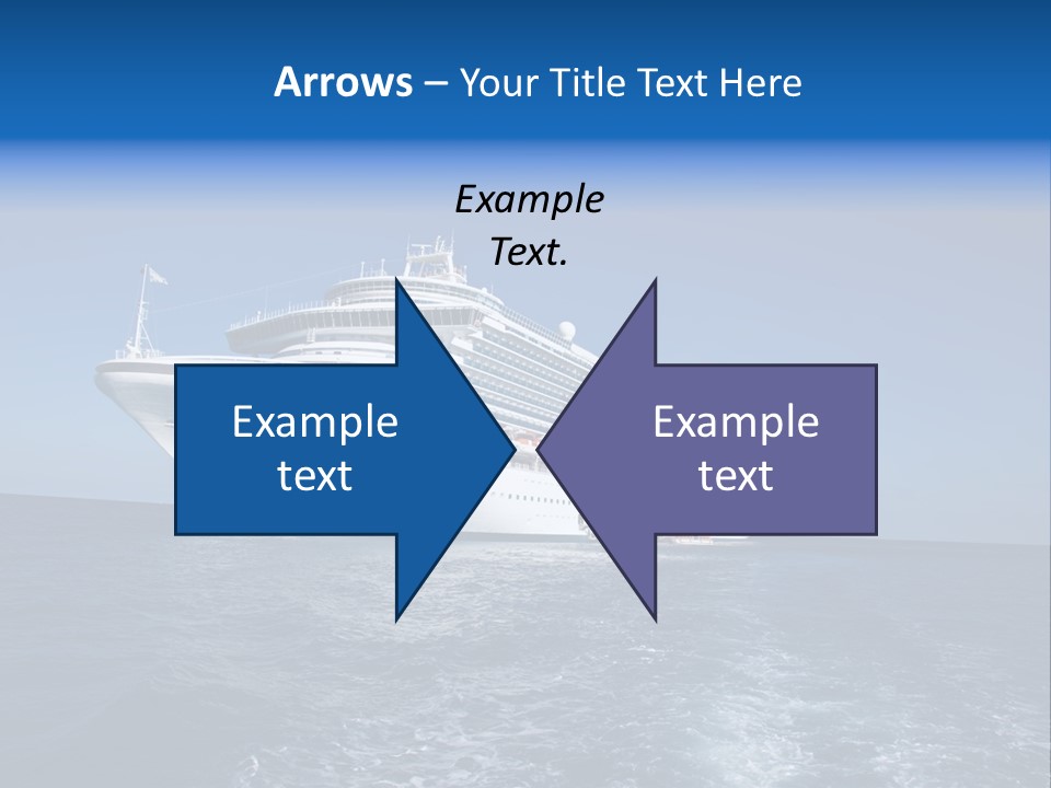 Ship Of Sea PowerPoint Template