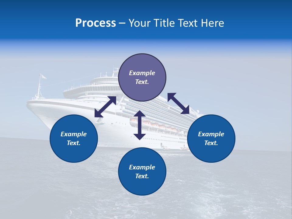 Ship Of Sea PowerPoint Template