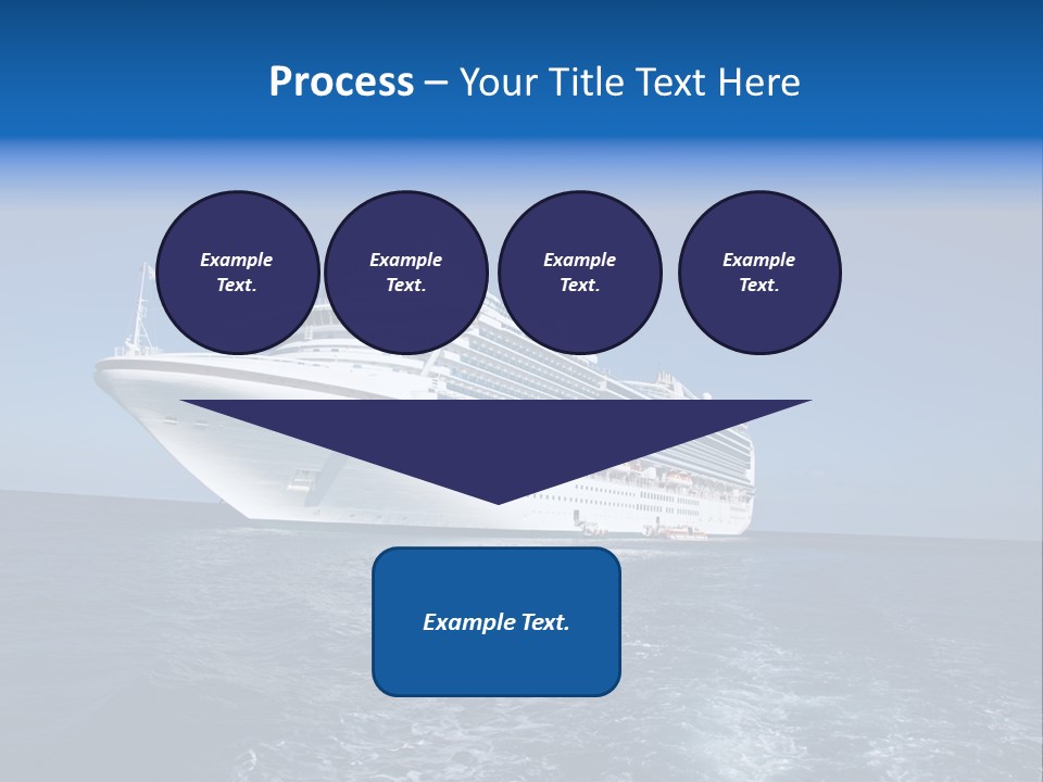 Ship Of Sea PowerPoint Template