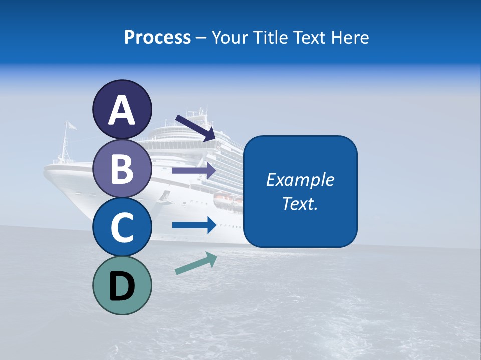Ship Of Sea PowerPoint Template