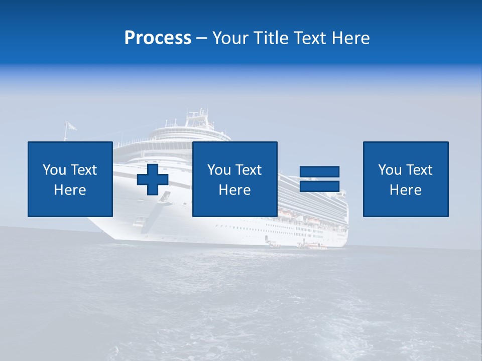 Ship Of Sea PowerPoint Template