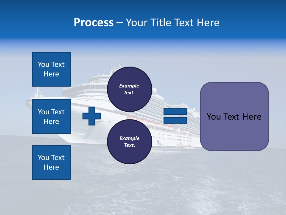Ship Of Sea PowerPoint Template