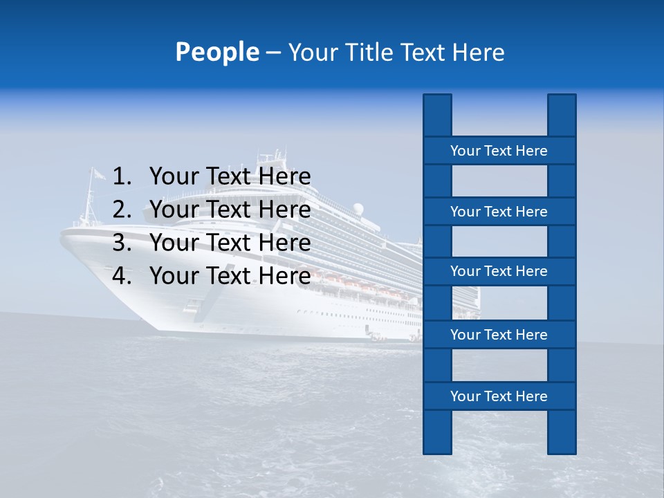 Ship Of Sea PowerPoint Template