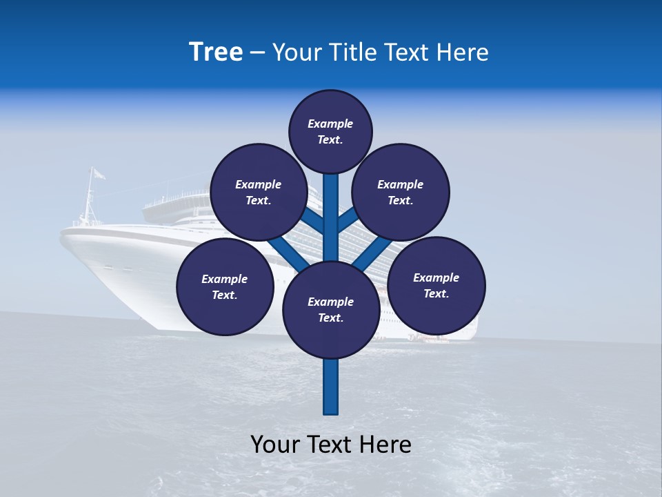 Ship Of Sea PowerPoint Template
