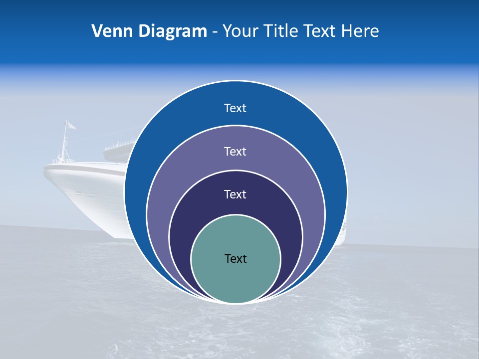 Ship Of Sea PowerPoint Template