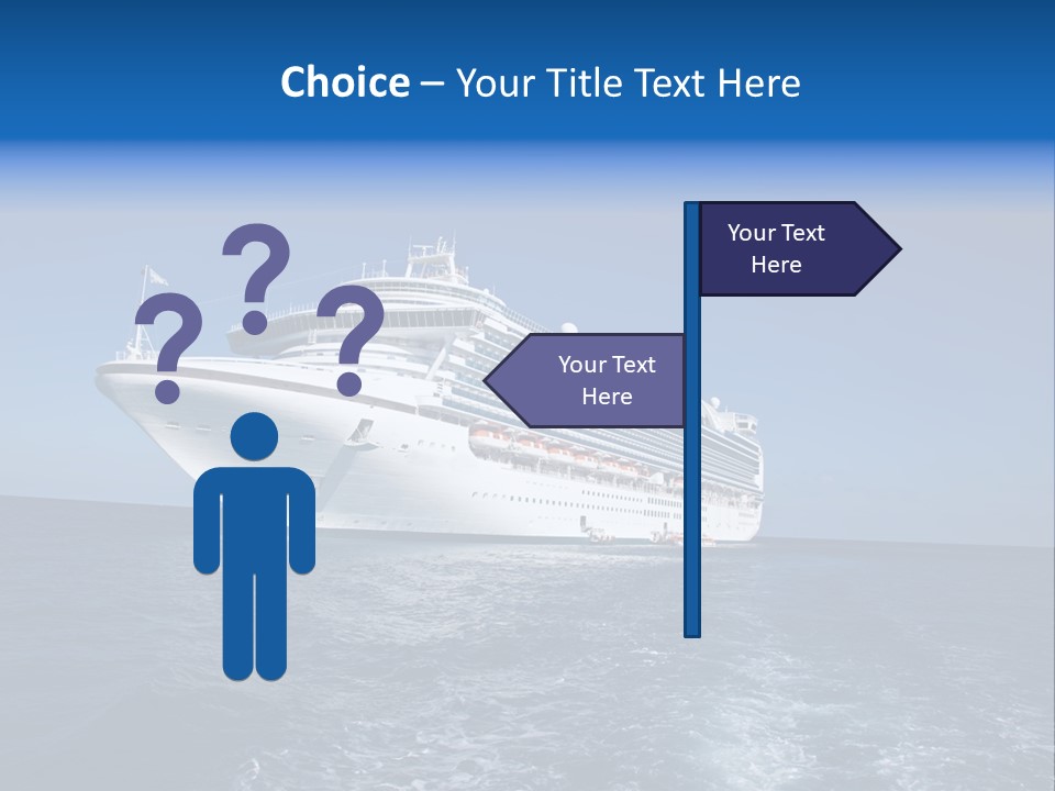 Ship Of Sea PowerPoint Template