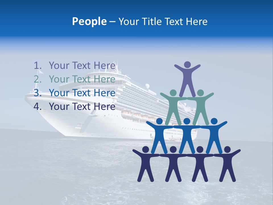 Ship Of Sea PowerPoint Template