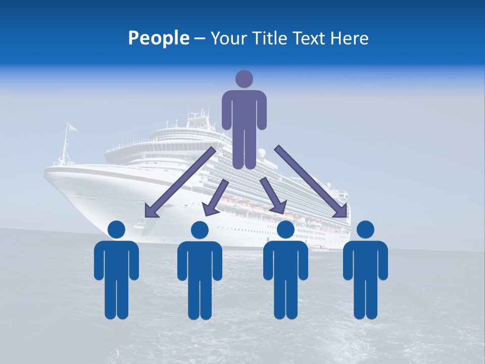 Ship Of Sea PowerPoint Template