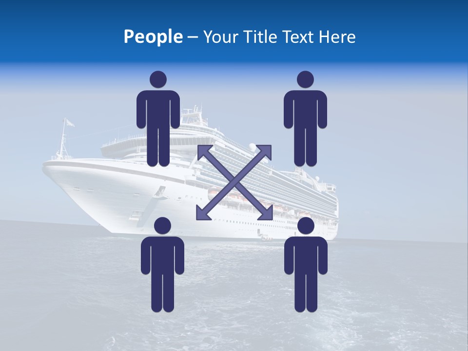 Ship Of Sea PowerPoint Template