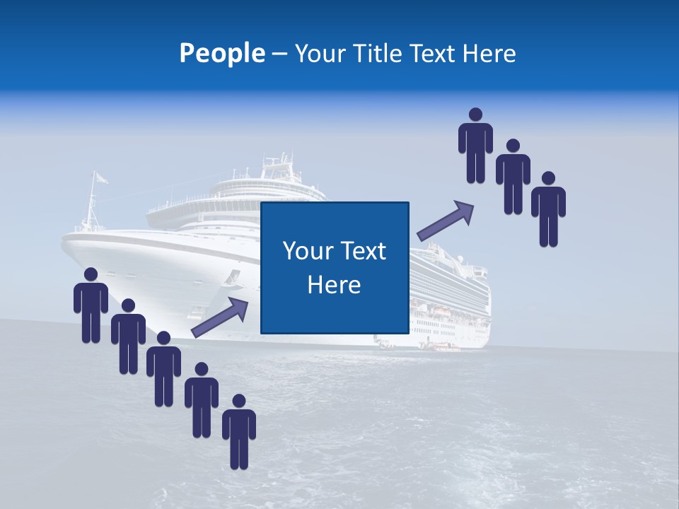 Ship Of Sea PowerPoint Template