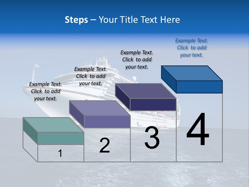 Ship Of Sea PowerPoint Template