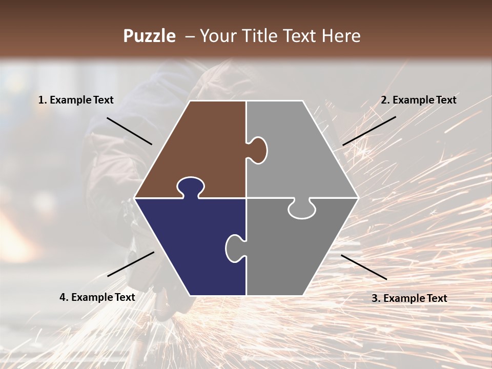 Worker In Factory PowerPoint Template