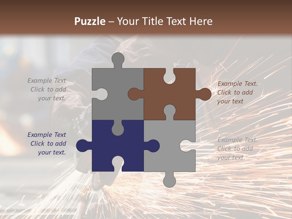 Worker In Factory PowerPoint Template