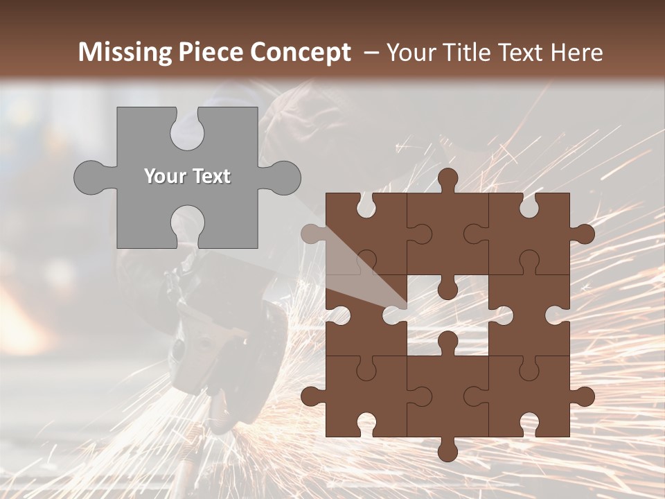 Worker In Factory PowerPoint Template