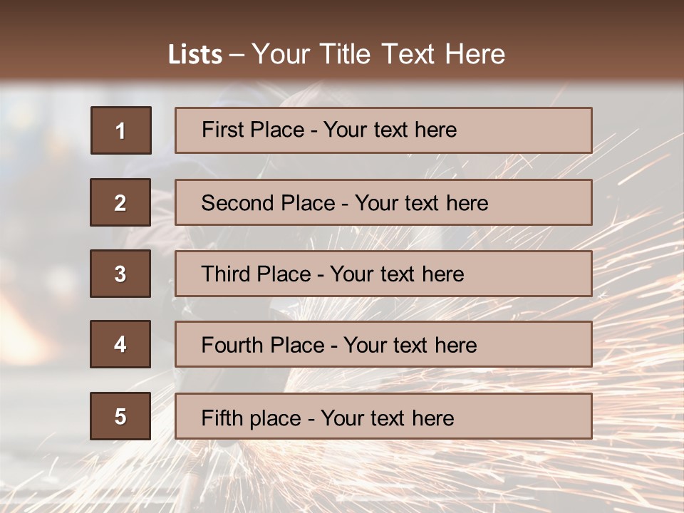 Worker In Factory PowerPoint Template