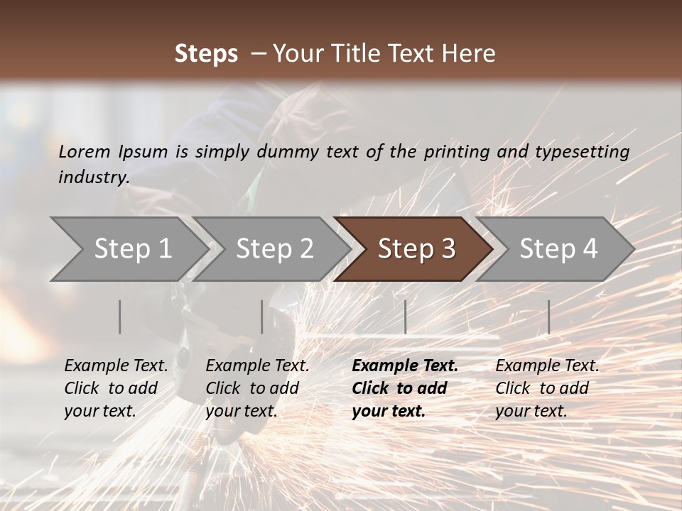 Worker In Factory PowerPoint Template