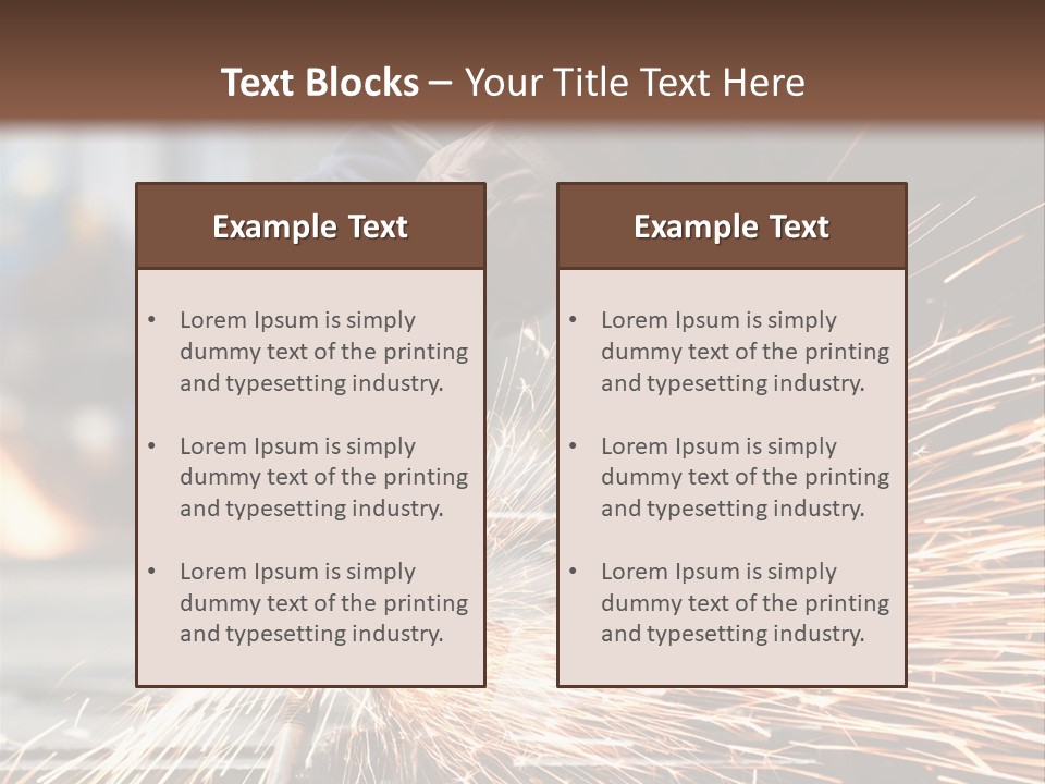 Worker In Factory PowerPoint Template