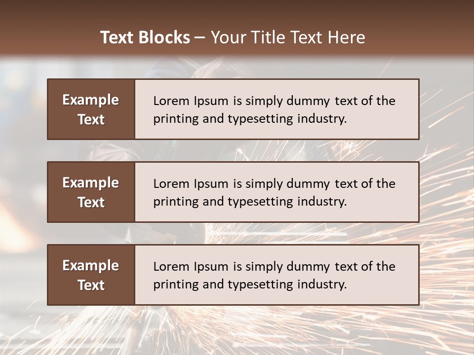 Worker In Factory PowerPoint Template