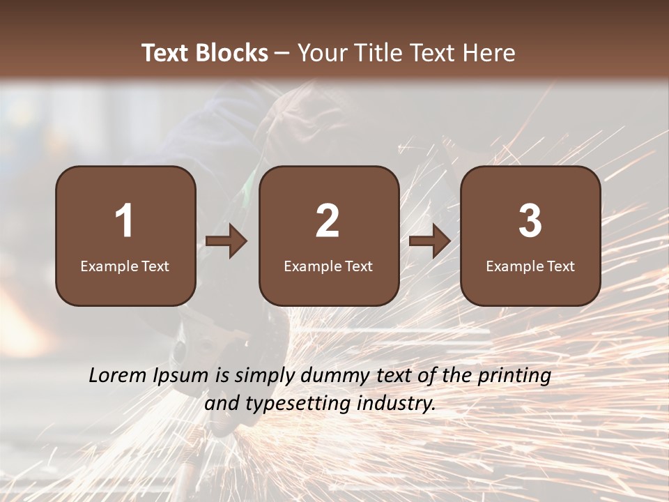 Worker In Factory PowerPoint Template