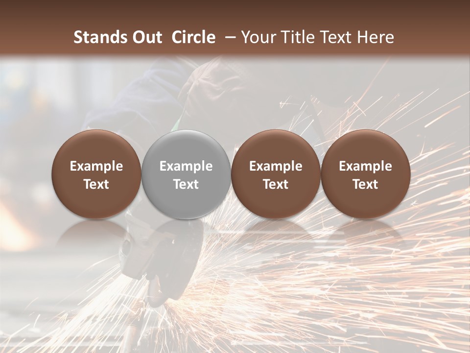 Worker In Factory PowerPoint Template