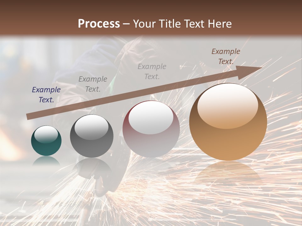 Worker In Factory PowerPoint Template