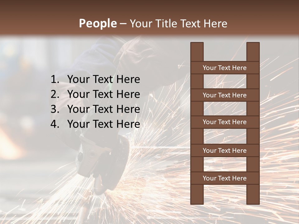 Worker In Factory PowerPoint Template