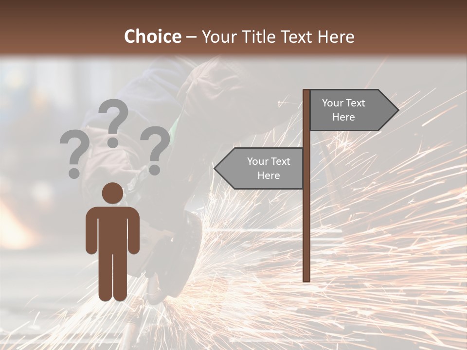 Worker In Factory PowerPoint Template