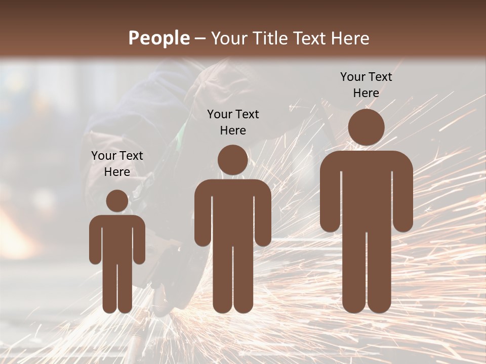 Worker In Factory PowerPoint Template