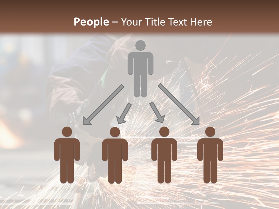 Worker In Factory PowerPoint Template