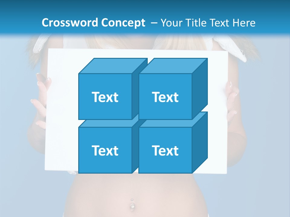 Caucasian Lady Copy PowerPoint Template