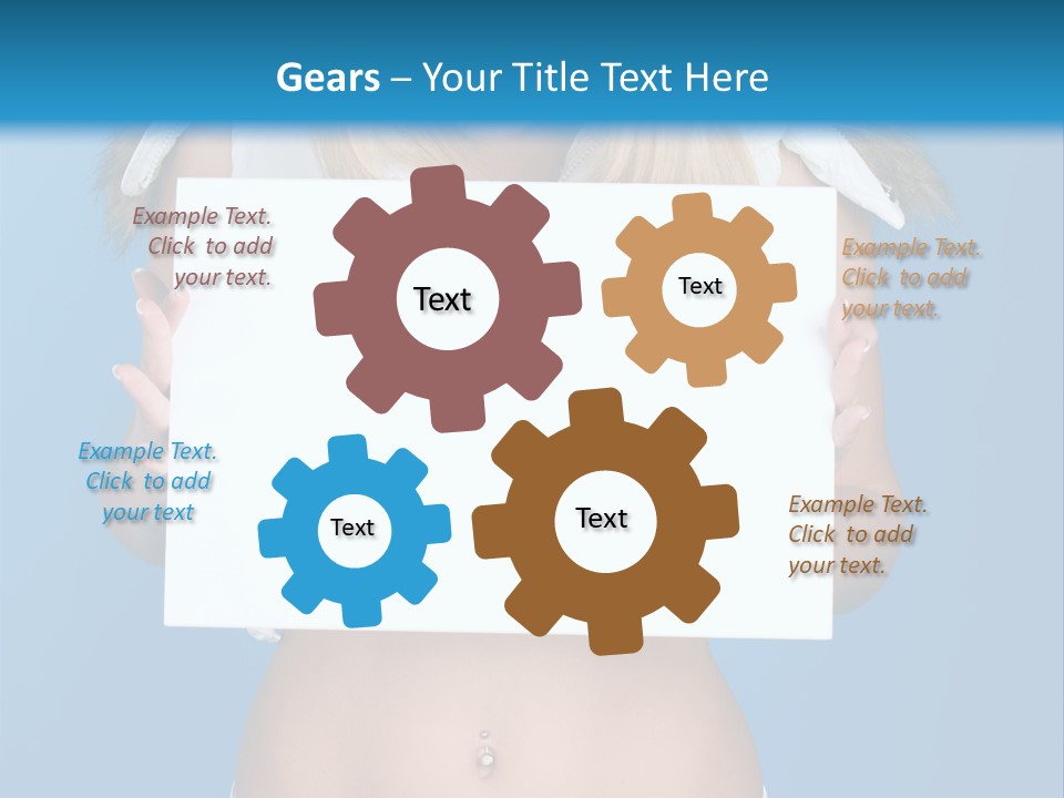 Caucasian Lady Copy PowerPoint Template