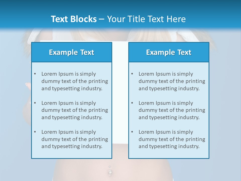 Caucasian Lady Copy PowerPoint Template