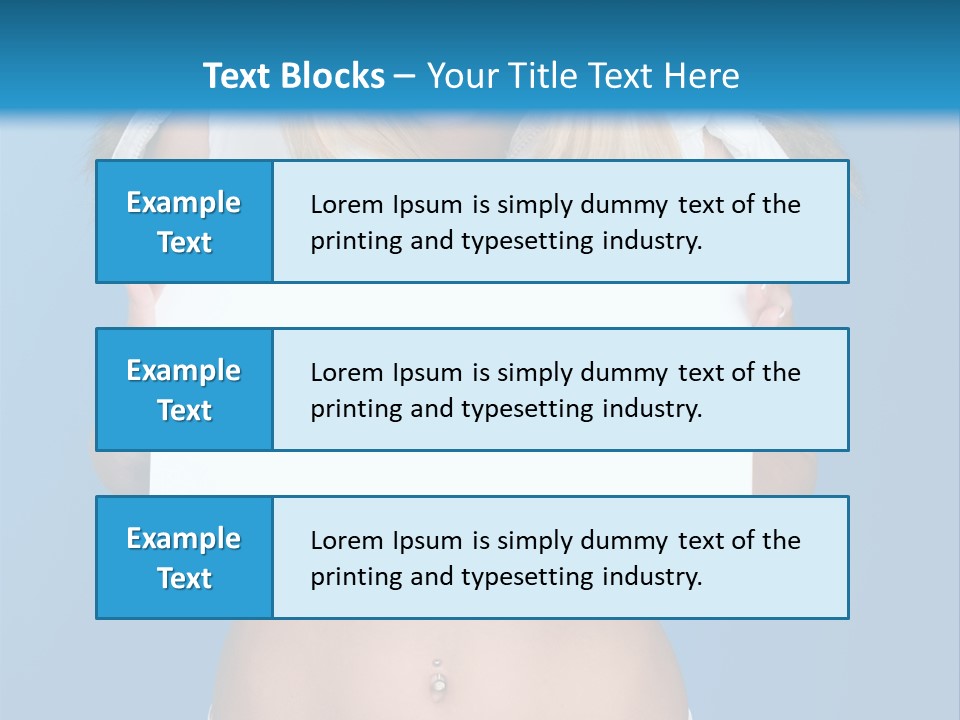 Caucasian Lady Copy PowerPoint Template