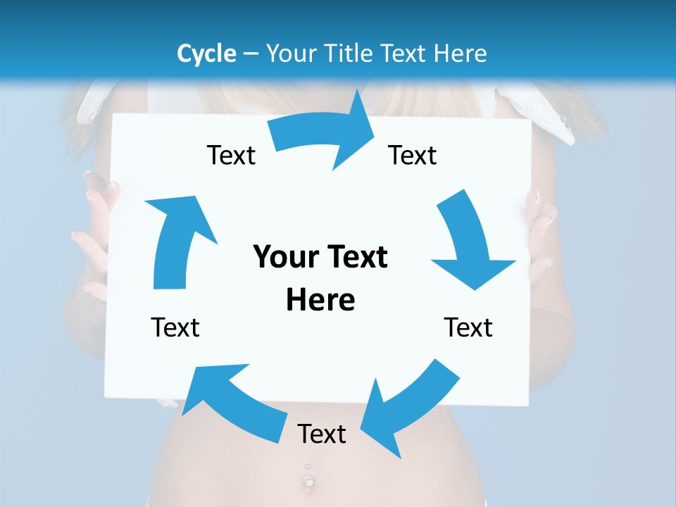 Caucasian Lady Copy PowerPoint Template