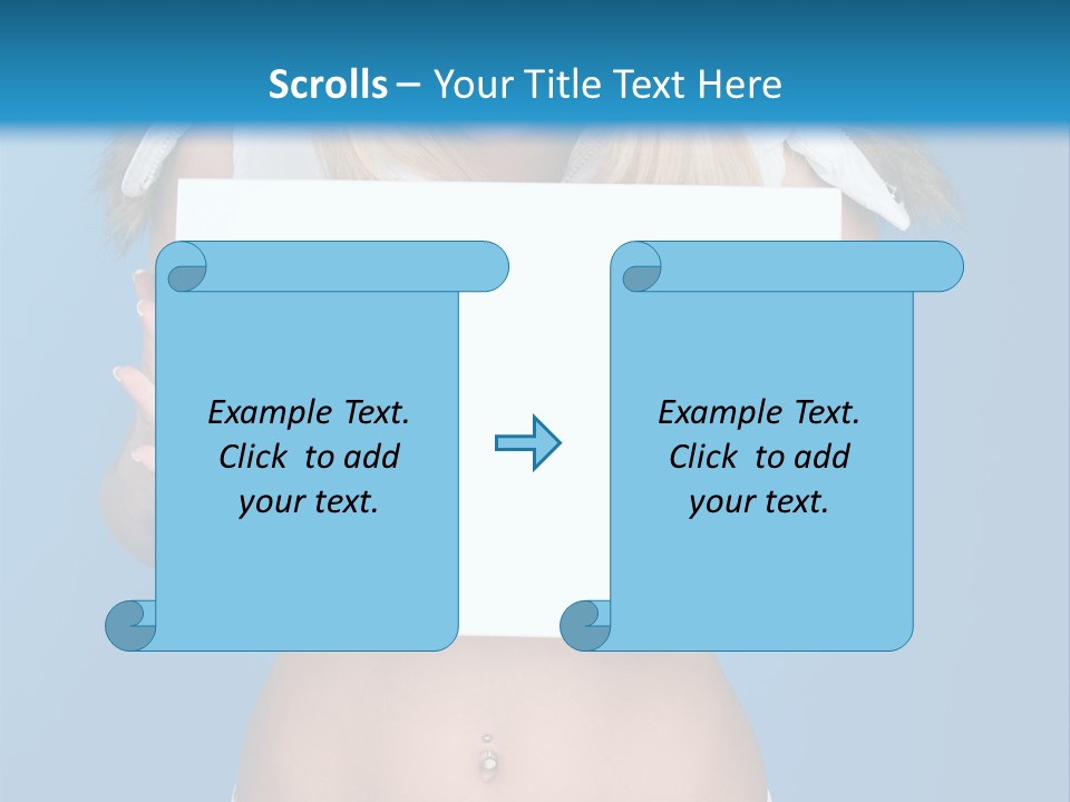 Caucasian Lady Copy PowerPoint Template