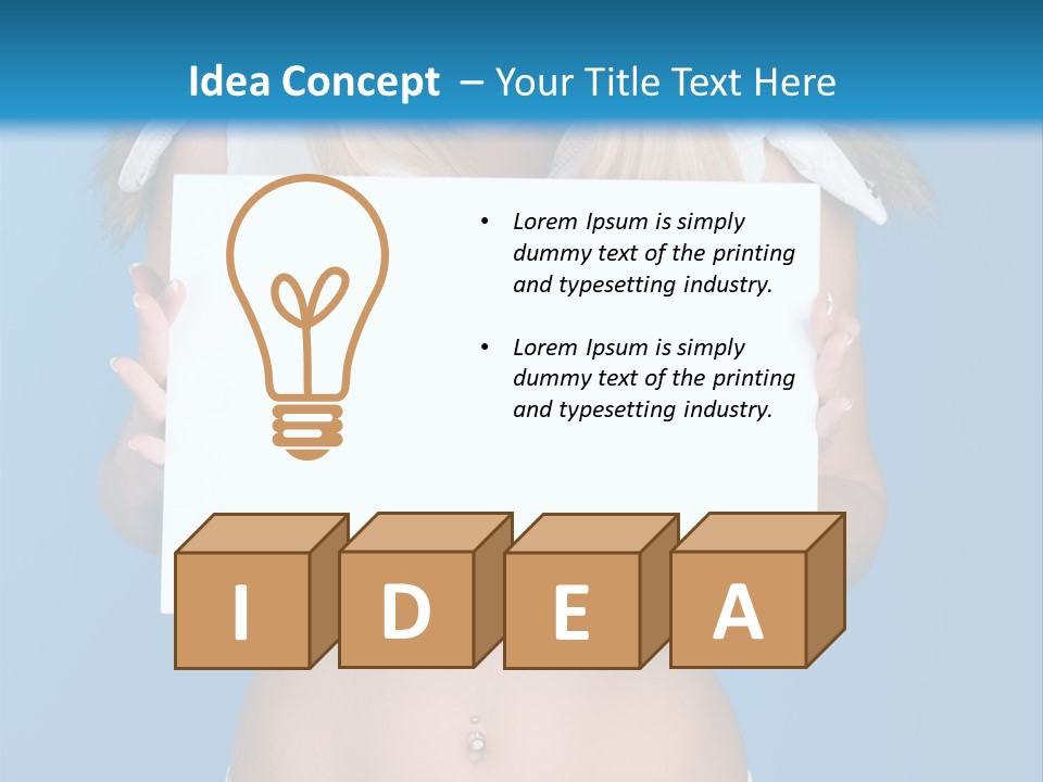 Caucasian Lady Copy PowerPoint Template