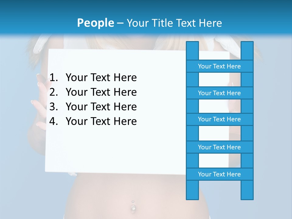 Caucasian Lady Copy PowerPoint Template