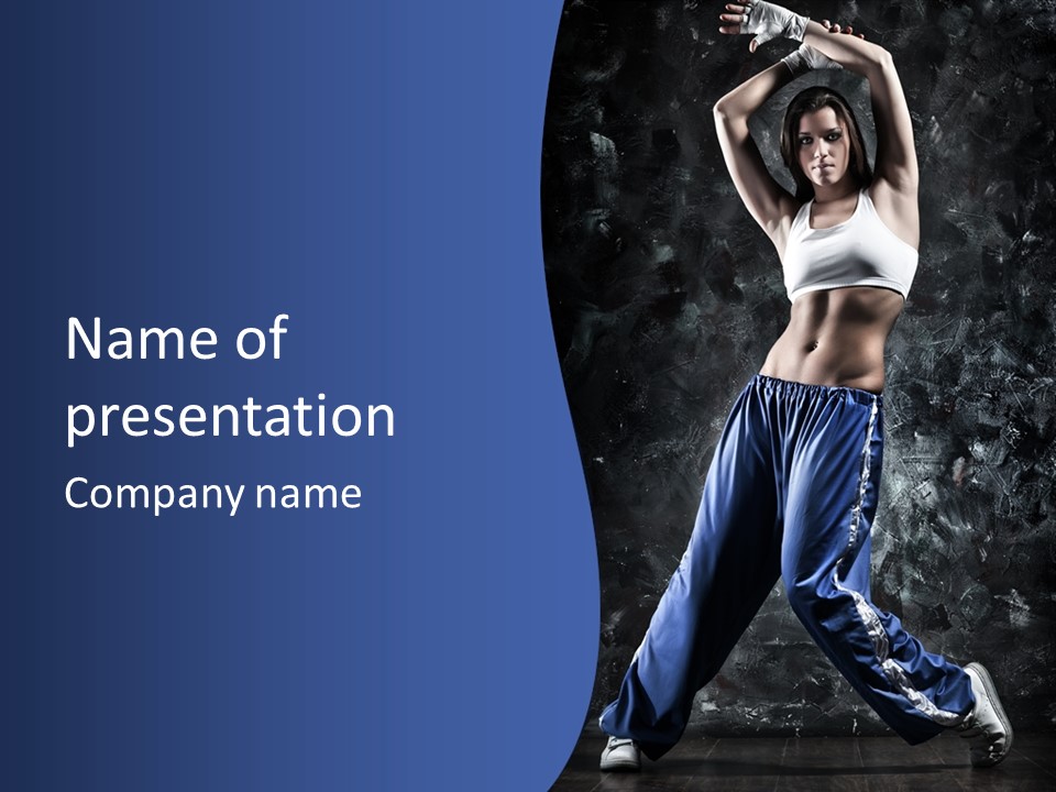 Dark Woman PowerPoint Template