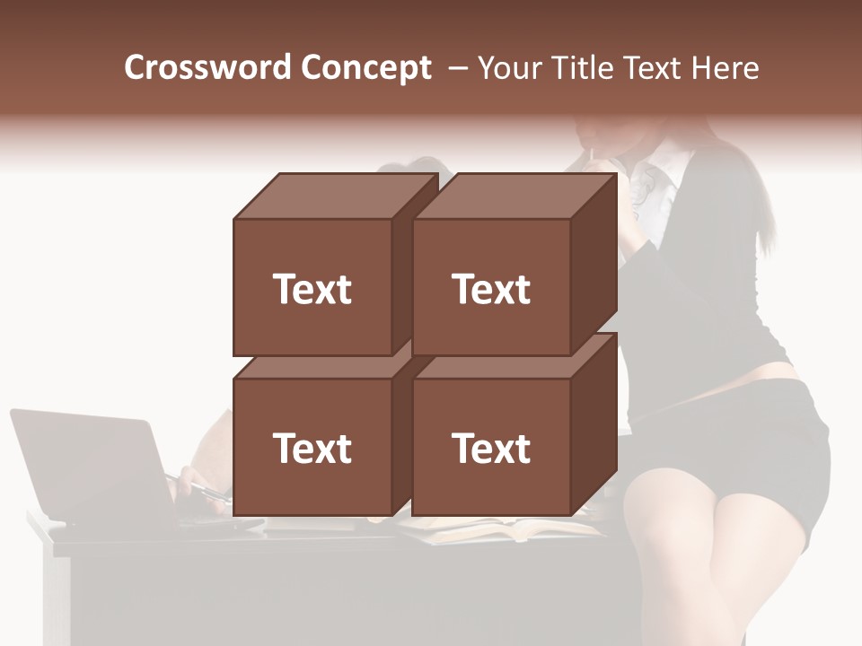 Thinking Young Studying PowerPoint Template
