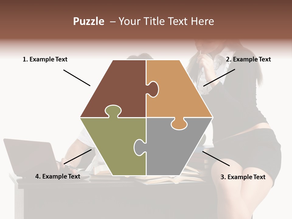 Thinking Young Studying PowerPoint Template