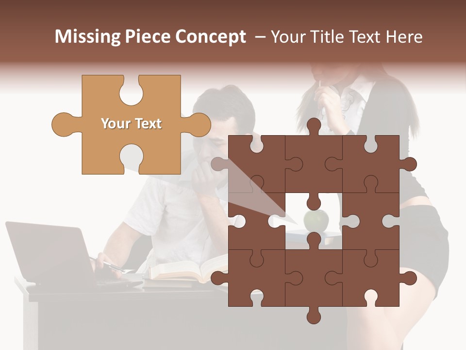 Thinking Young Studying PowerPoint Template