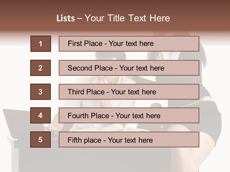Thinking Young Studying PowerPoint Template