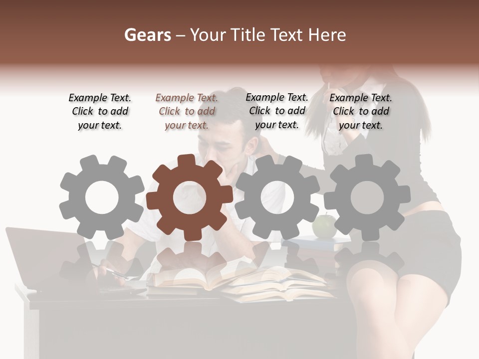 Thinking Young Studying PowerPoint Template