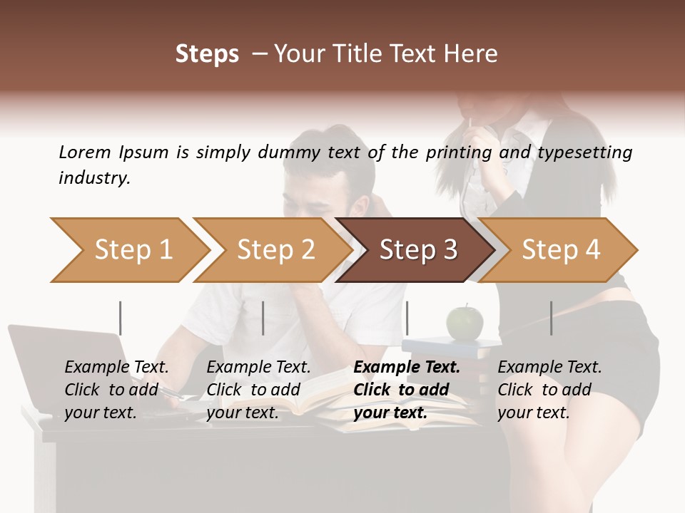 Thinking Young Studying PowerPoint Template