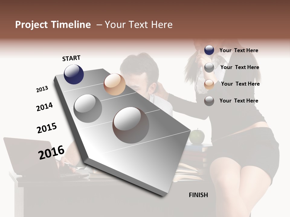 Thinking Young Studying PowerPoint Template