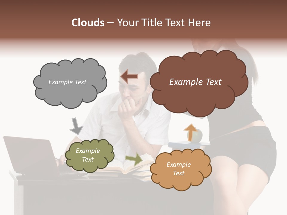 Thinking Young Studying PowerPoint Template