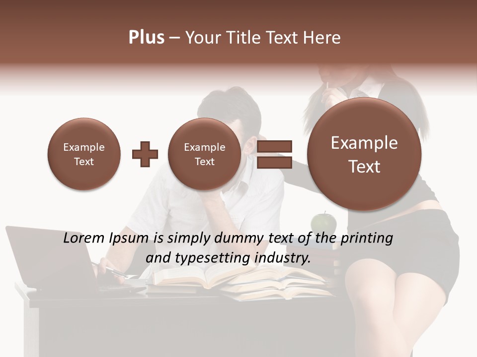 Thinking Young Studying PowerPoint Template