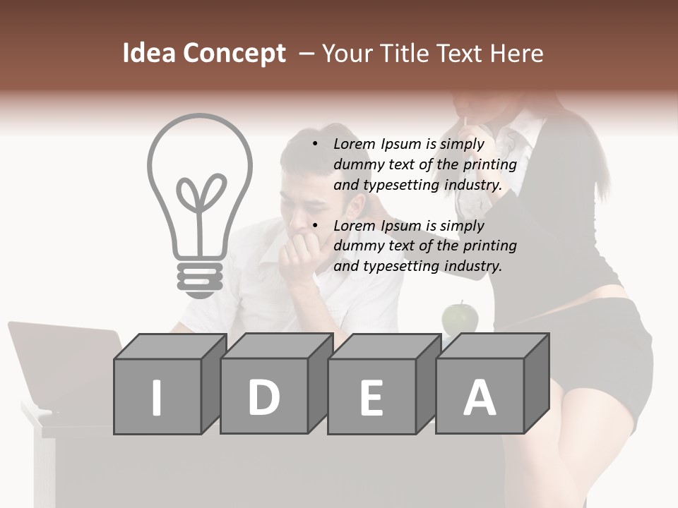 Thinking Young Studying PowerPoint Template