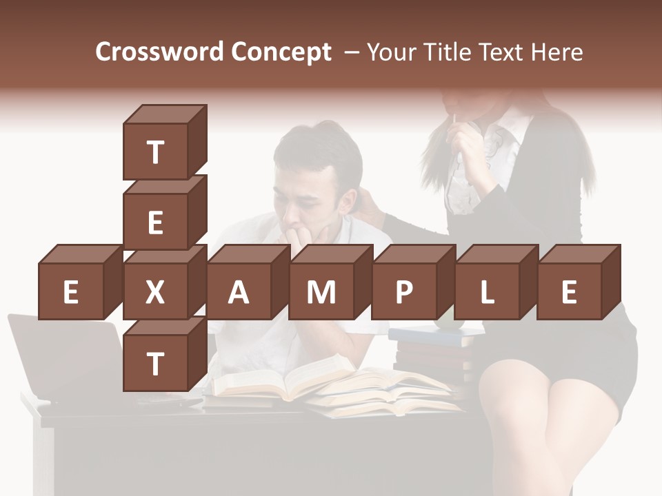 Thinking Young Studying PowerPoint Template